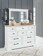 Furniture City Laplace - Ashley Furniture - Ashbryn Dresser and Mirror - Dresser and Mirror - B844B1