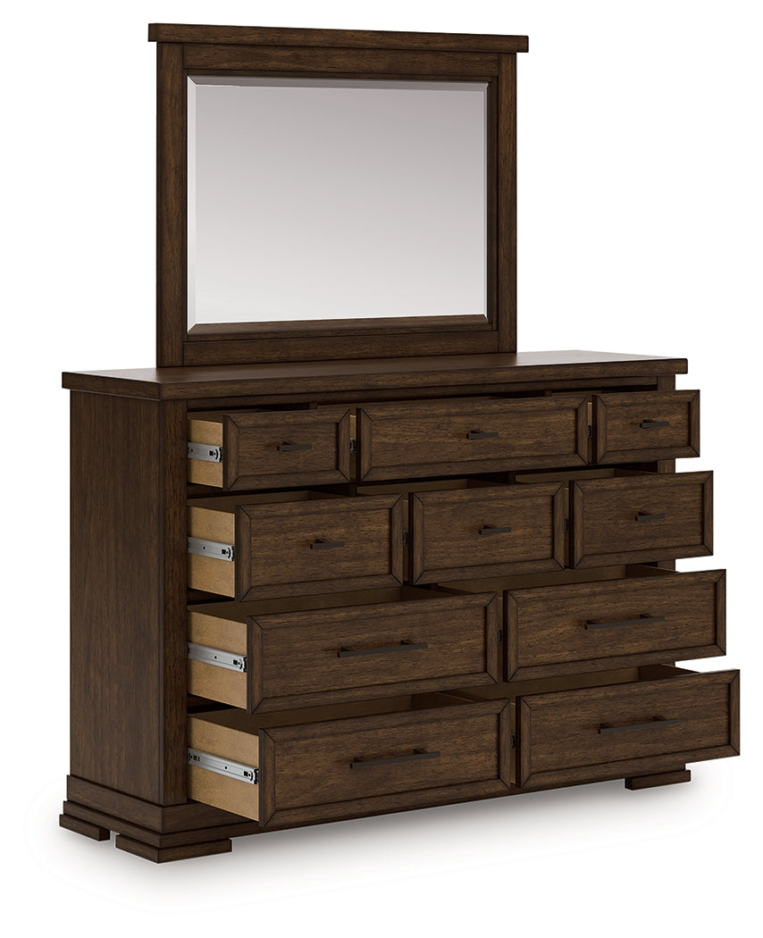 Furniture City Laplace - Ashley Furniture - Taffenbrook Dresser and Mirror - Dresser and Mirror - B849B1