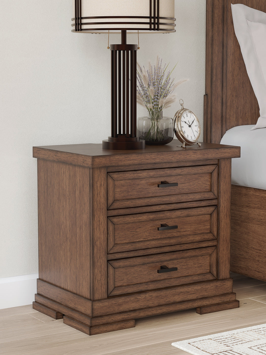 Furniture City Laplace - Ashley Furniture - Taffenbrook Bedroom - Three Drawer Night Stand - B849-93
