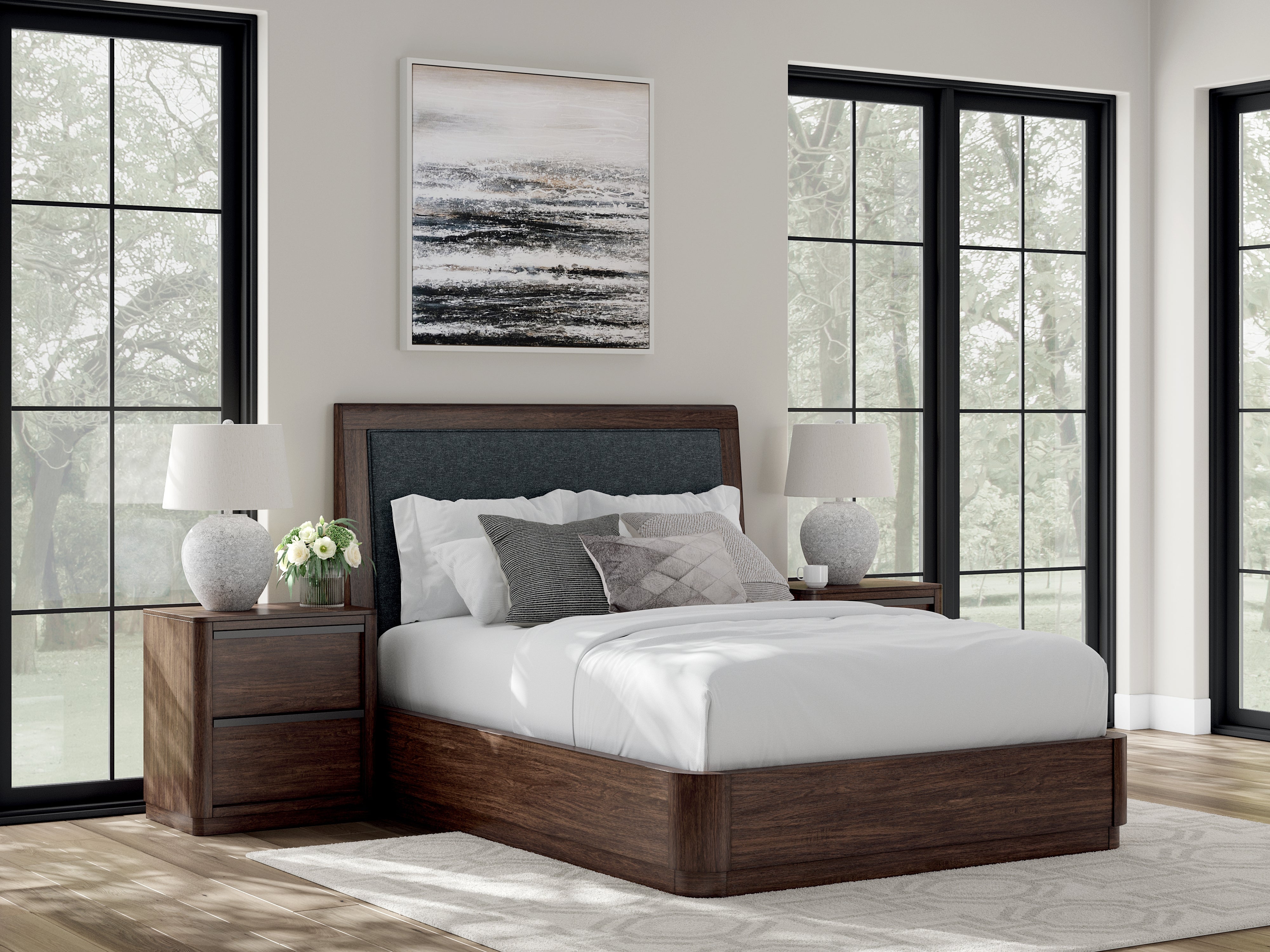 Furniture City Laplace - Ashley Furniture - Dilenno Bedroom - Queen Upholstered Panel Bed - PCB857B4