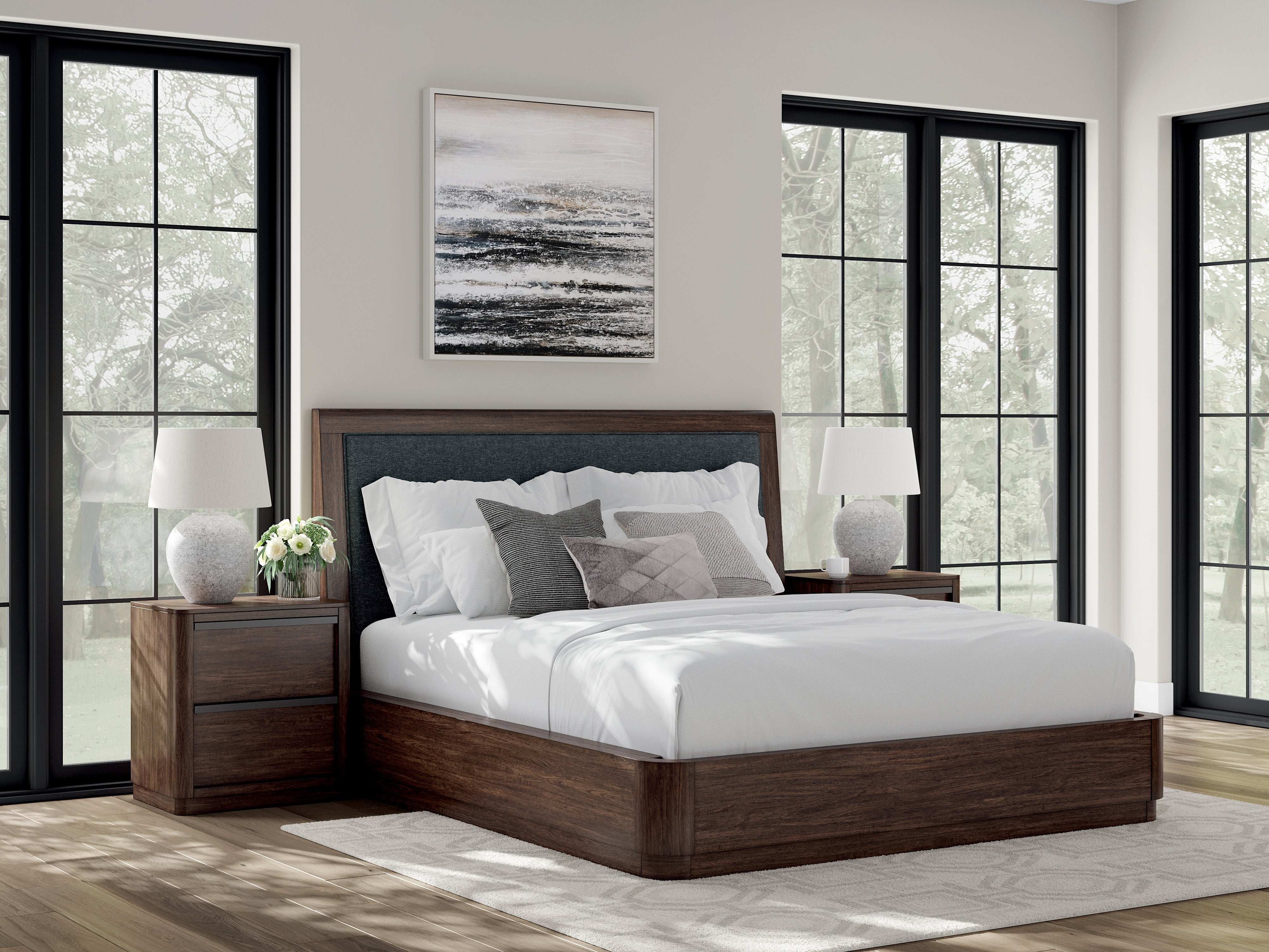 Furniture City Laplace - Ashley Furniture - Dilenno Bedroom - California King Upholstered Panel Bed - PCB857B9
