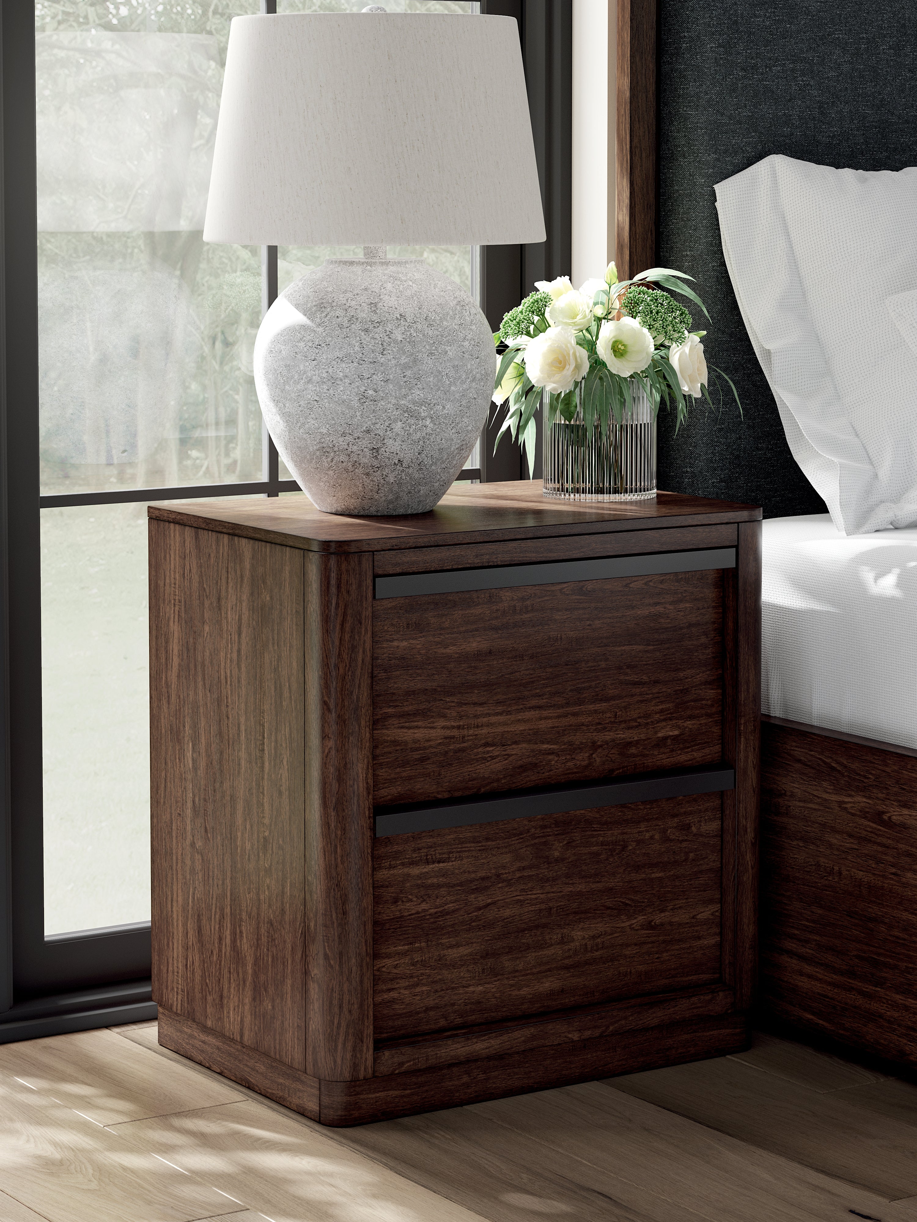 Furniture City Laplace - Ashley Furniture - Dilenno Bedroom - Two Drawer Night Stand - PCB857-92