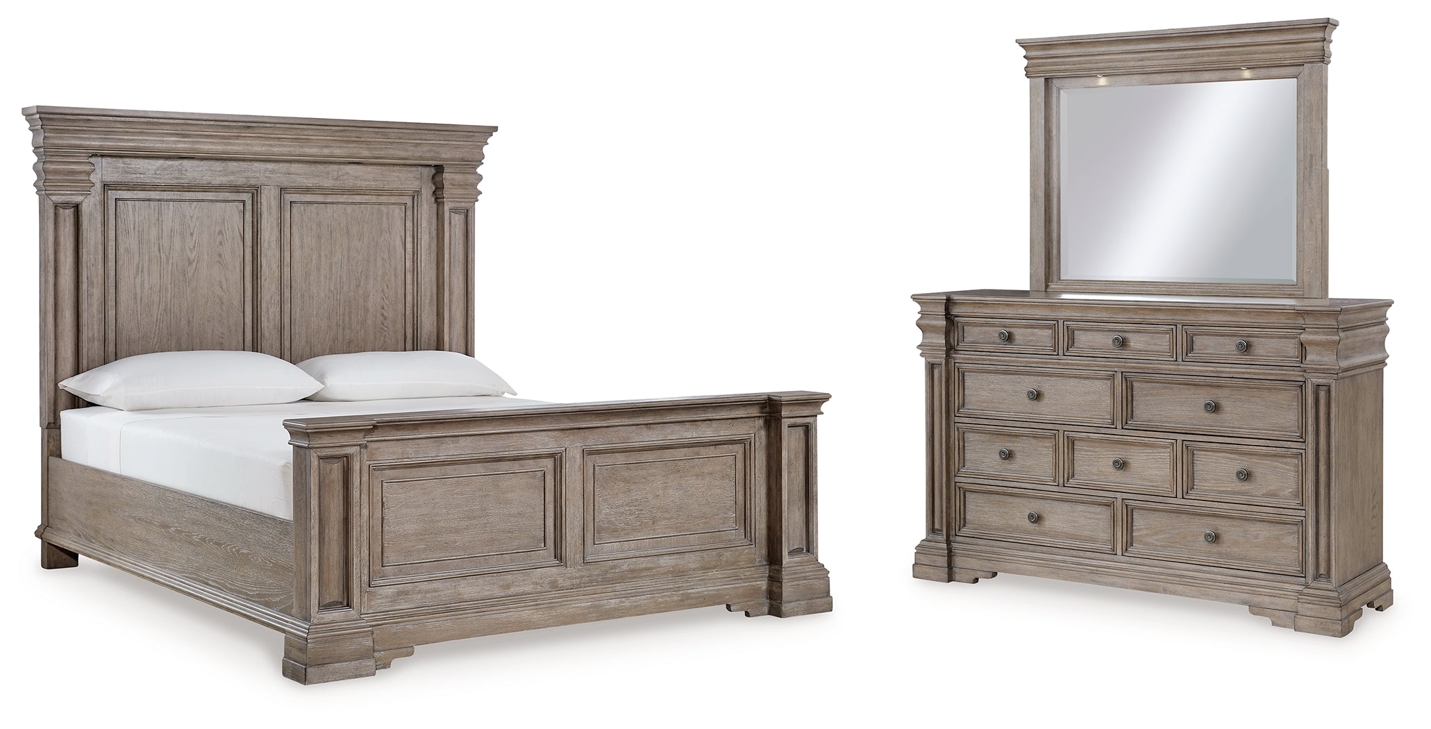 Furniture City Laplace - Ashley Furniture - Blairhurst Queen Panel Bed, Dresser and Mirror - Queen Panel Bed, Dresser and Mirror - B916B3