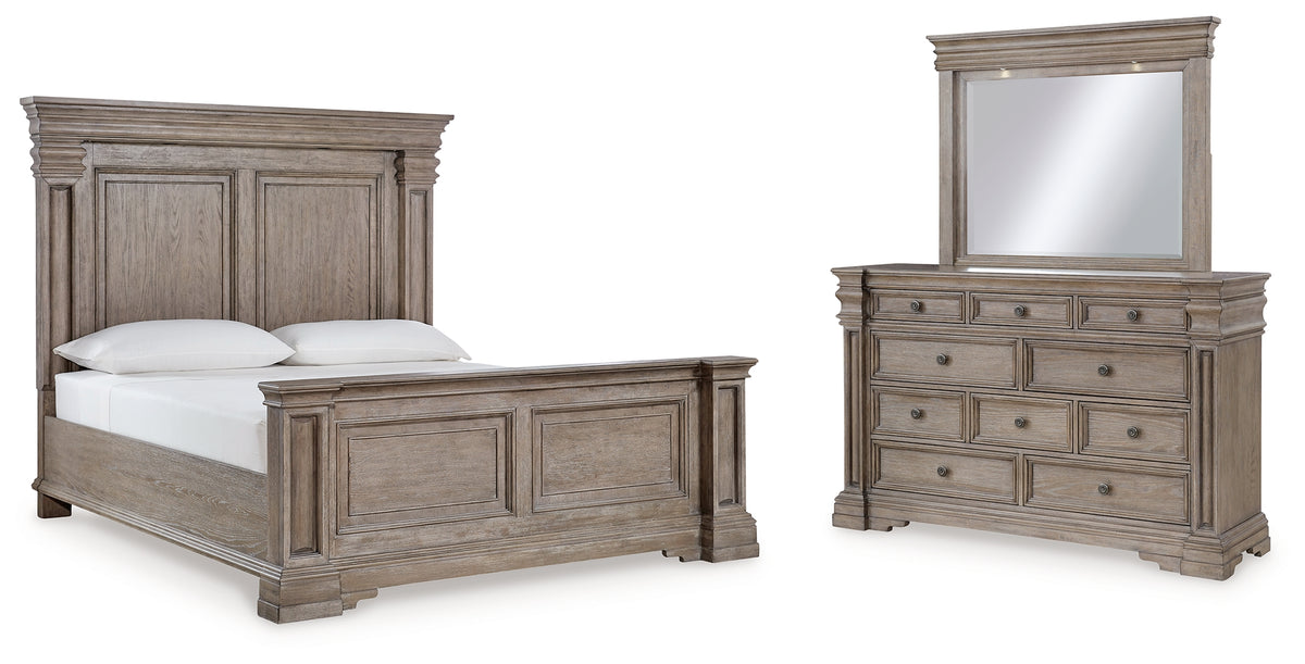 Furniture City Laplace - Ashley Furniture - Blairhurst Queen Panel Bed, Dresser and Mirror - Queen Panel Bed, Dresser and Mirror - B916B3