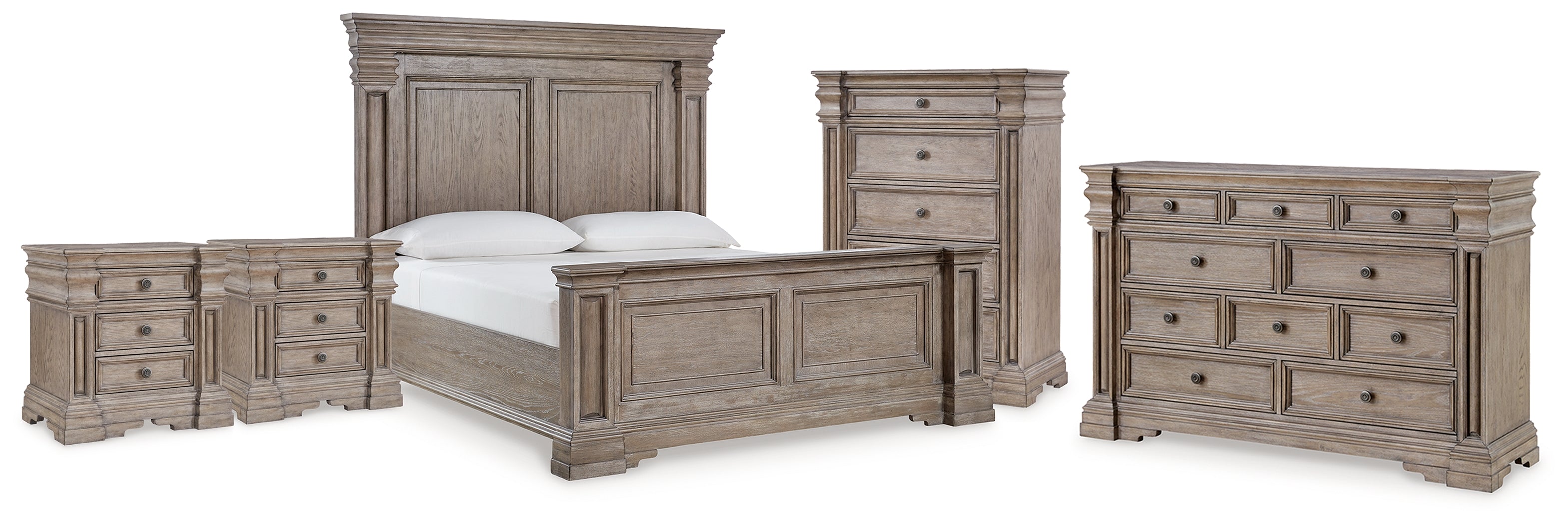 Furniture City Laplace - Ashley Furniture - Blairhurst King Panel Bed, Dresser, Chest and 2  Nightstands - King Panel Bed, Dresser, Chest and 2  Nightstands - B916B11