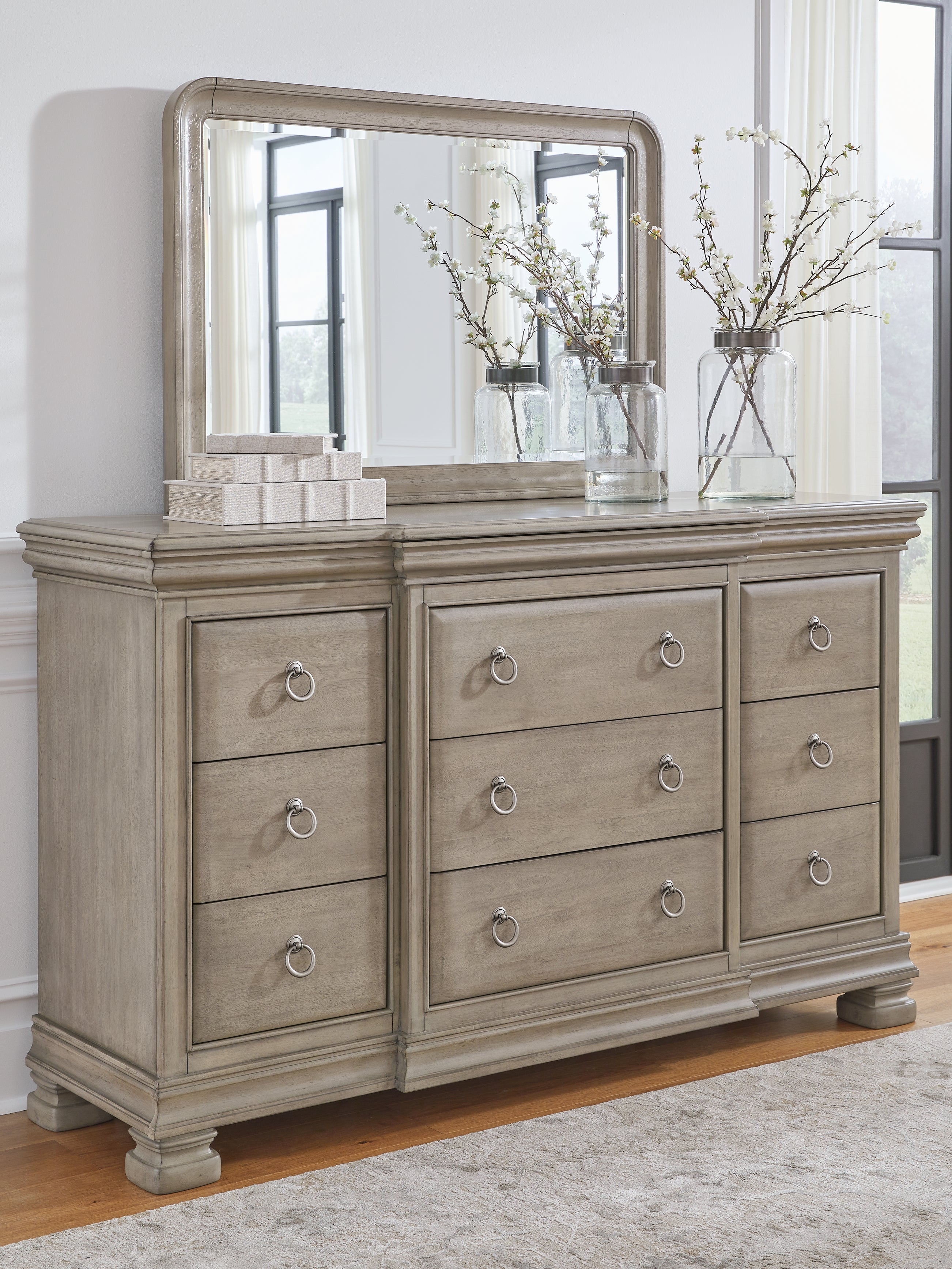 Furniture City Laplace - Ashley Furniture - Lexorne Bedroom - Dresser and Mirror - B924B1