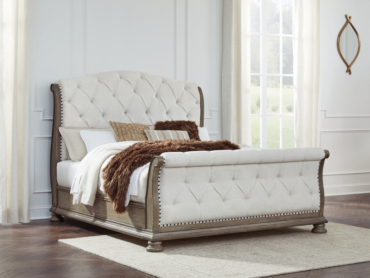 Furniture City Laplace - Ashley Furniture - Ardenfield King Upholstered Sleigh Bed - King Upholstered Sleigh Bed - B944B4