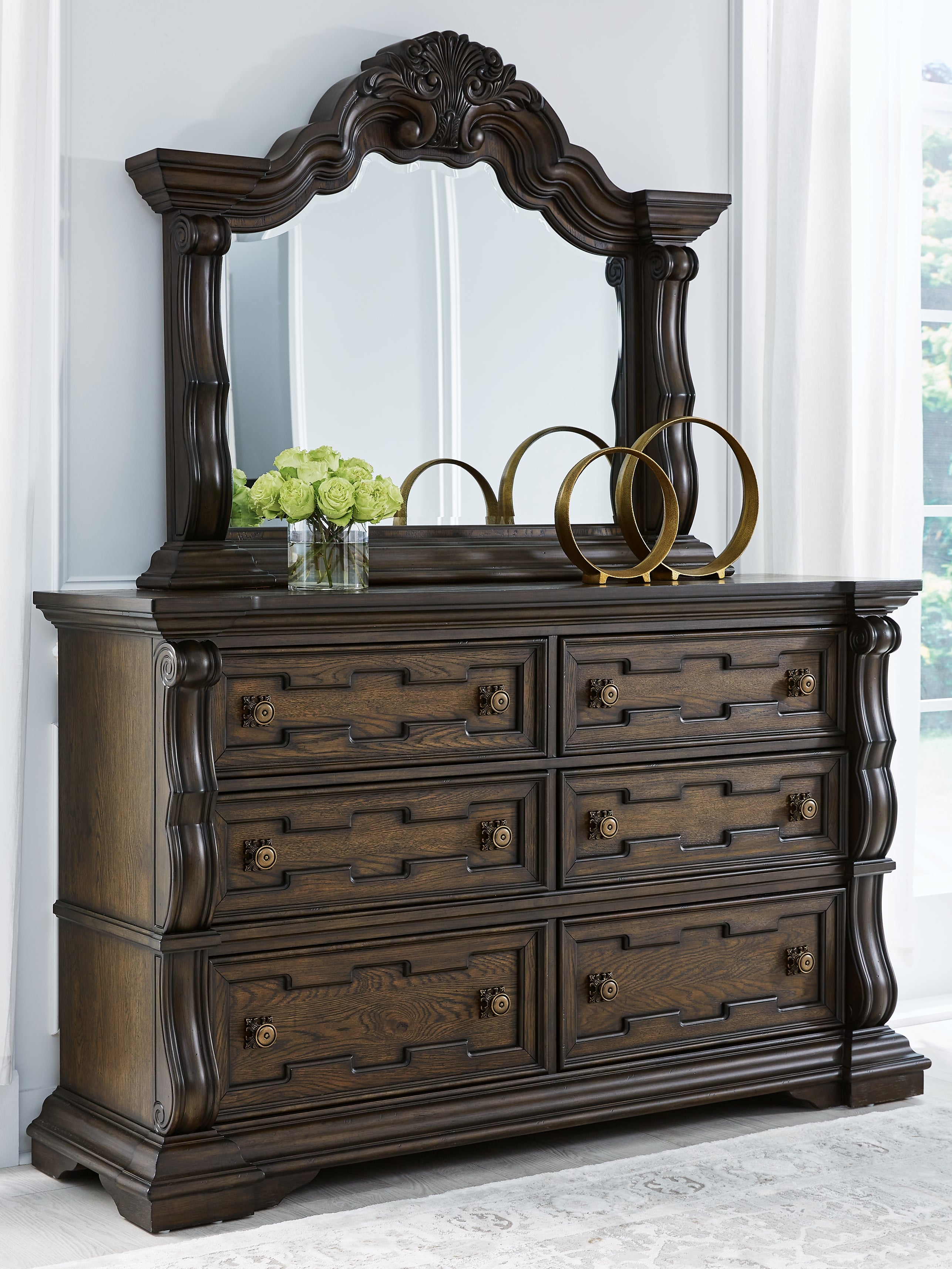 Furniture City Laplace - Ashley Furniture - Maylee Dresser and Mirror - Dresser and Mirror - B947B1