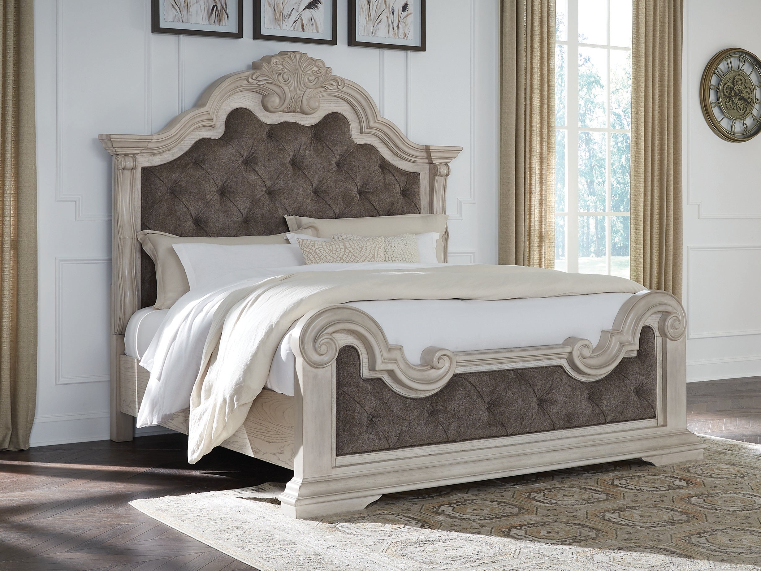 Furniture City Laplace - Ashley Furniture - Bruchandi Bedroom - California King Upholstered Panel Bed - PCB948B5