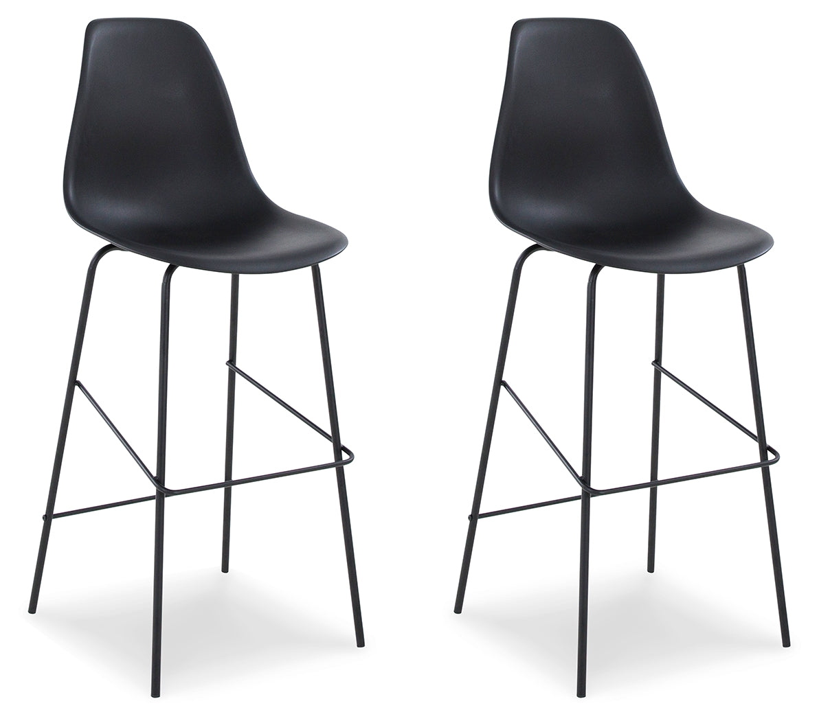 Furniture City Laplace - Ashley Furniture - Forestead Dining Room - Bar Height Bar Stool (Set of 2) / Black - D130-130X2