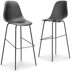 Furniture City Laplace - Ashley Furniture - Forestead Dining Room - Bar Height Bar Stool (Set of 2) / Black - D130-130X2
