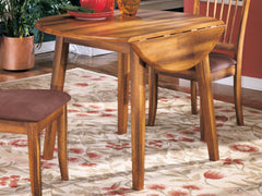 Furniture City Laplace - Ashley Furniture - Berringer Dining Room - Round DRM Drop Leaf Table / Rustic Brown - D199-15