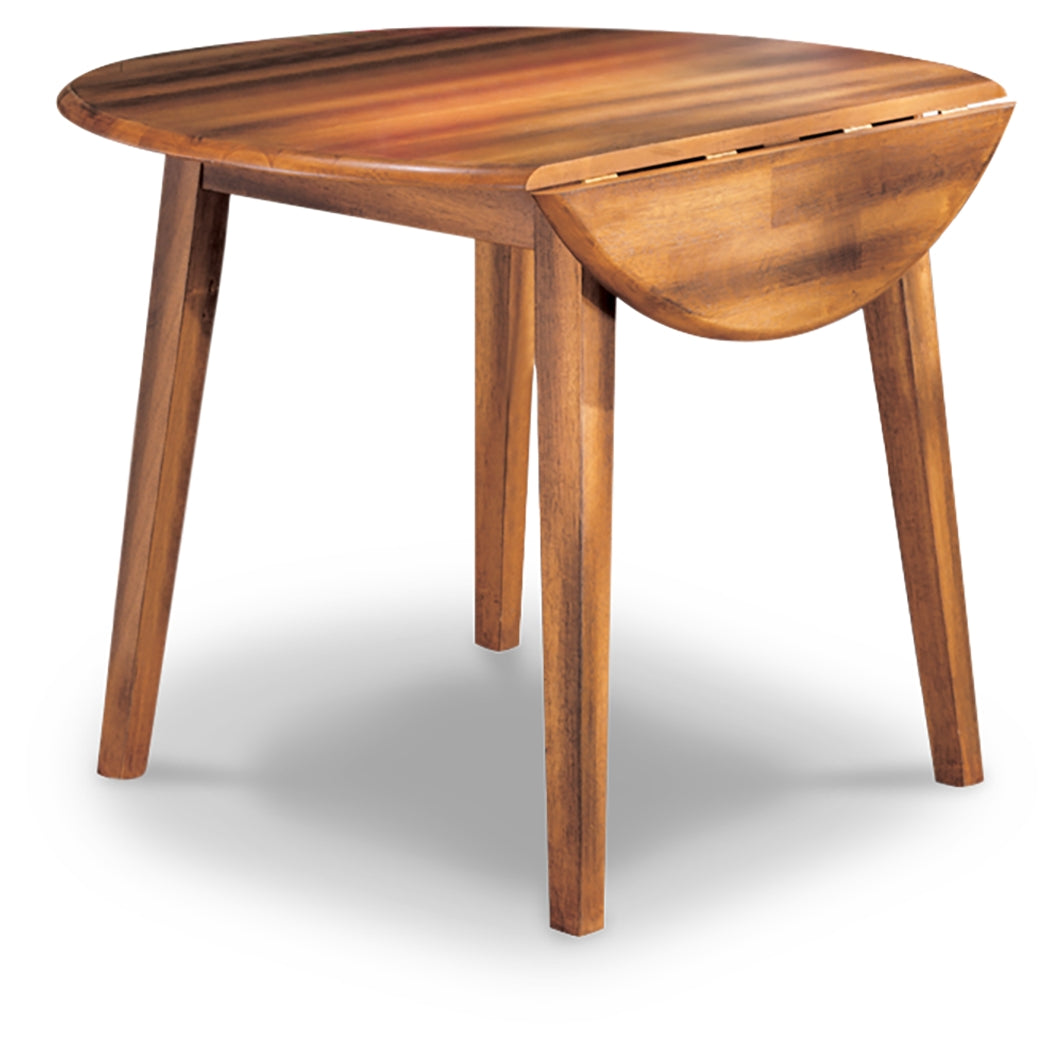 Furniture City Laplace - Ashley Furniture - Berringer Dining Room - Round DRM Drop Leaf Table / Rustic Brown - D199-15