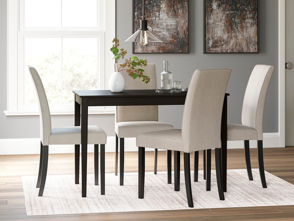 Furniture City Laplace - Ashley Furniture - Kimonte Dining Room - Rectangular Dining Room Table / Dark Brown - D250-25