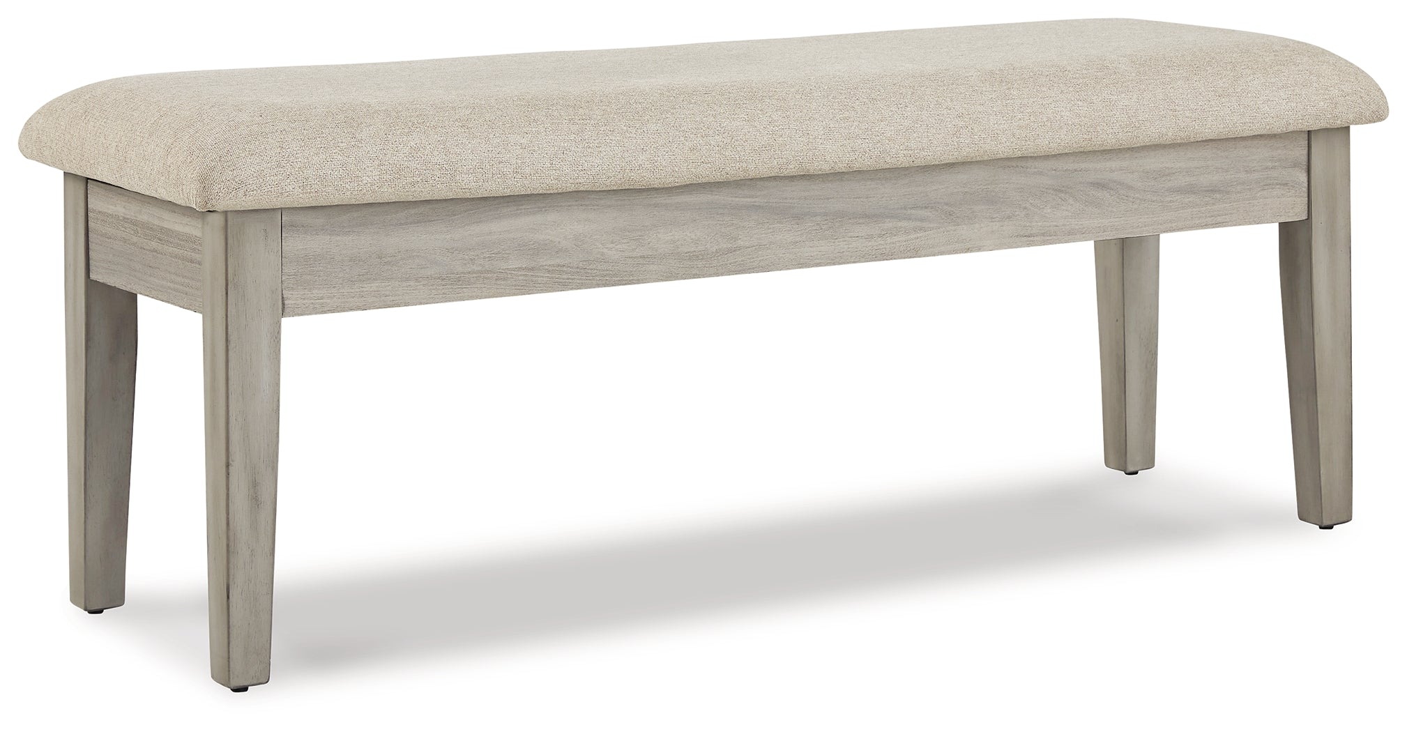 Furniture City Laplace - Ashley Furniture - Parellen Dining Room - Upholstered Storage Bench / Beige/Gray - D291-00