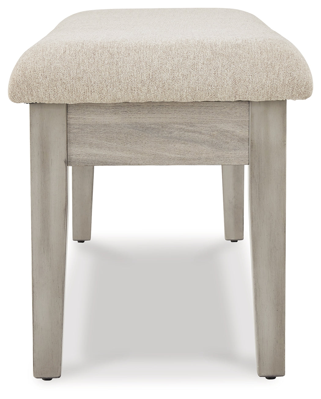 Furniture City Laplace - Ashley Furniture - Parellen Dining Room - Upholstered Storage Bench / Beige/Gray - D291-00
