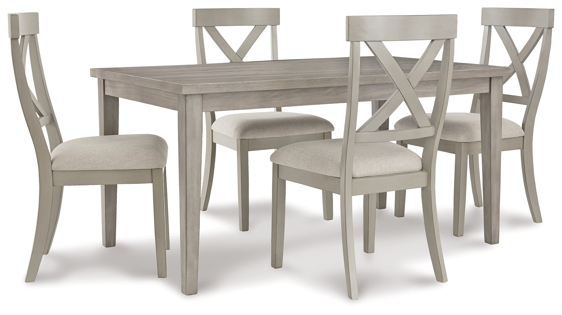 Furniture City Laplace - Ashley Furniture - Parellen Dining Room - Upholstered Storage Bench / Beige/Gray - D291-00