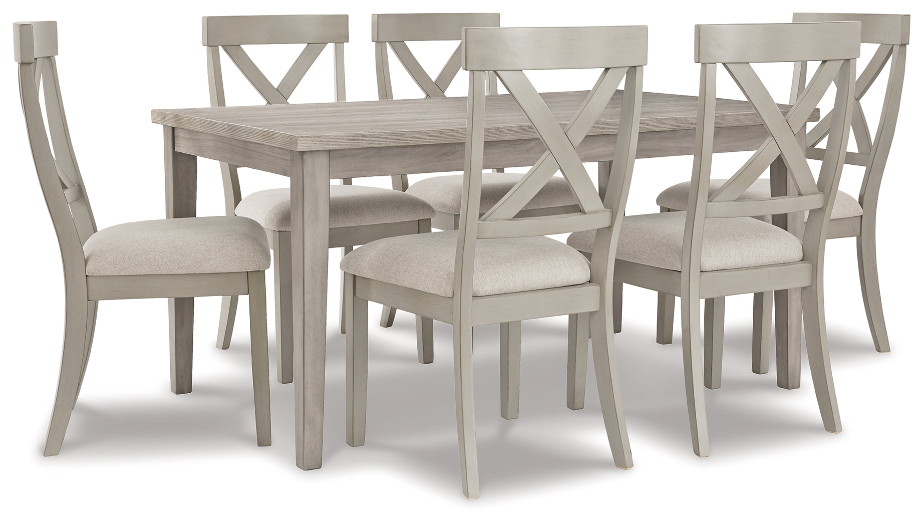 Furniture City Laplace - Ashley Furniture - Parellen Dining Room - Upholstered Storage Bench / Beige/Gray - D291-00