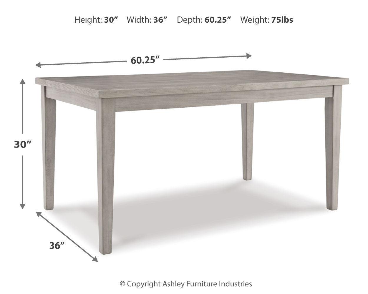 Furniture City Laplace - Ashley Furniture - Parellen Dining Room - Upholstered Storage Bench / Beige/Gray - D291-00