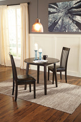Furniture City Laplace - Ashley Furniture - Hammis Dining Room - Round DRM Drop Leaf Table / Dark Brown - D310-15