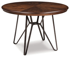 Furniture City Laplace - Ashley Furniture - Centiar Dining Room - Round Dining Room Table / Two-tone Brown - D372-15