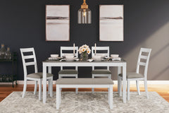 Furniture City Laplace - Ashley Furniture - Stonehollow Dining Room - RECT DRM Table Set (6/CN) - D382-325