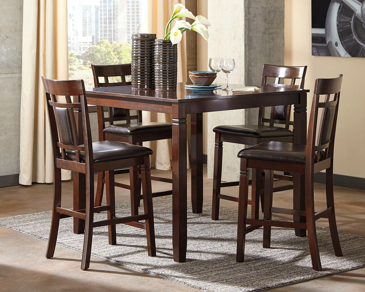 Furniture City Laplace - Ashley Furniture - Bennox Counter Height Dining Table and Bar Stools (Set of 5) - DRM Counter Table Set (5/CN) - D384-223
