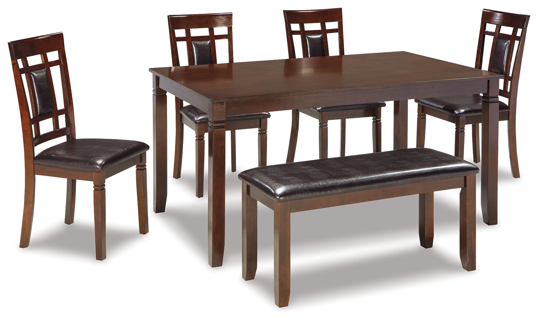 Furniture City Laplace - Ashley Furniture - Bennox Dining Room - Dining Room Table Set (6/CN) / Brown - D384-325