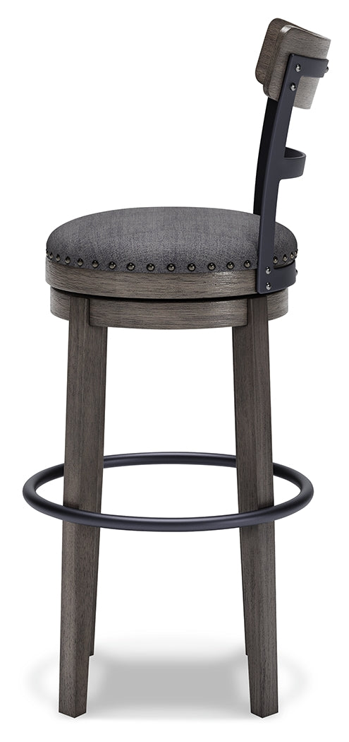 Furniture City Laplace - Ashley Furniture - Caitbrook Dining Room - Tall UPH Swivel Barstool(1/CN) / Gray - D388-230