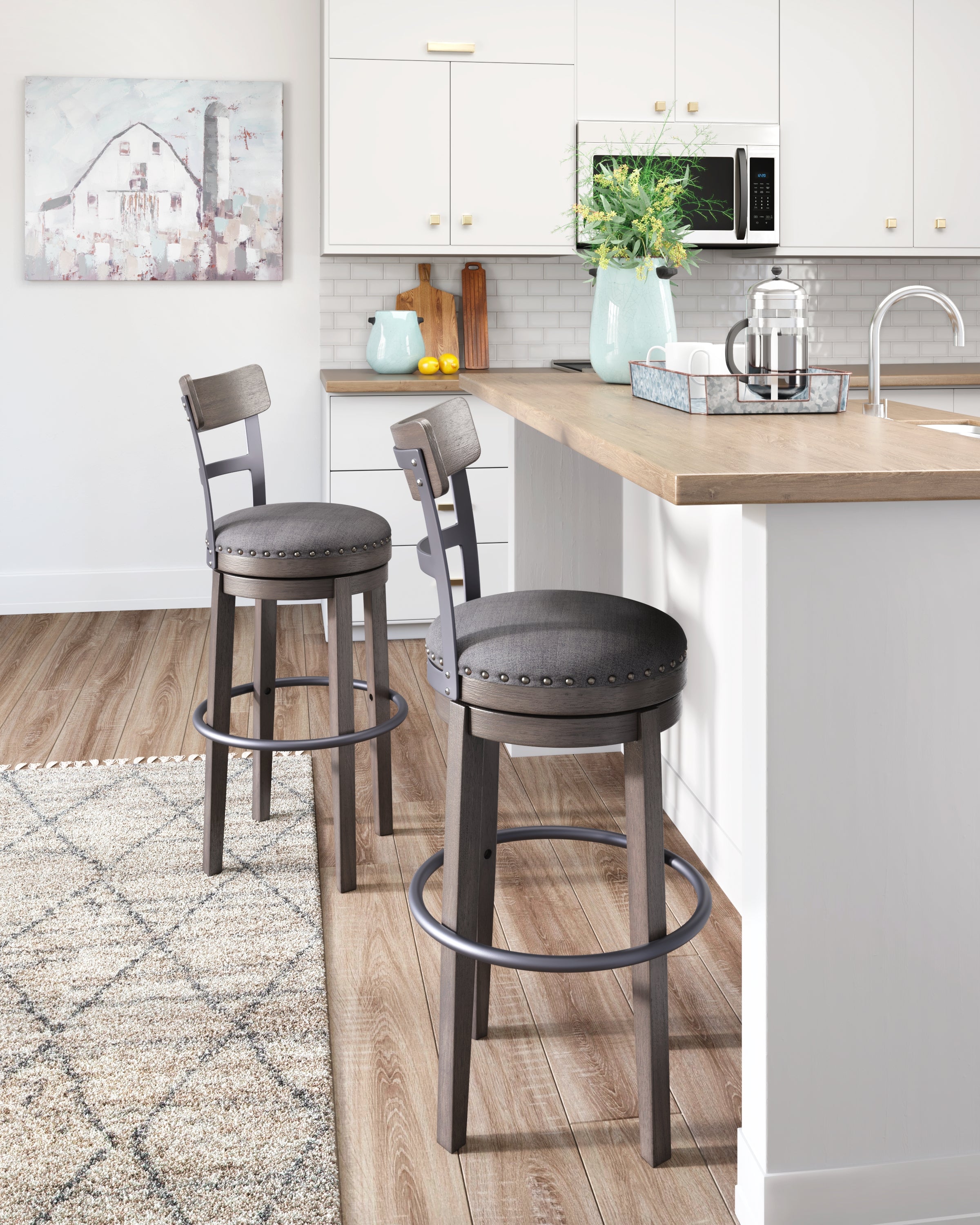 Furniture City Laplace - Ashley Furniture - Caitbrook Dining Room - Tall UPH Swivel Barstool(1/CN) - D388-230