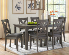Furniture City Laplace - Ashley Furniture - Caitbrook Dining Table and Chairs (Set of 7) - RECT DRM Table Set (7/CN) - D388-425