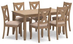 Furniture City Laplace - Ashley Furniture - Sanbriar Dining Room - RECT DRM Table Set (7/CN) - D393-425