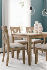 Furniture City Laplace - Ashley Furniture - Sanbriar Dining Room - RECT DRM Table Set (7/CN) - D393-425