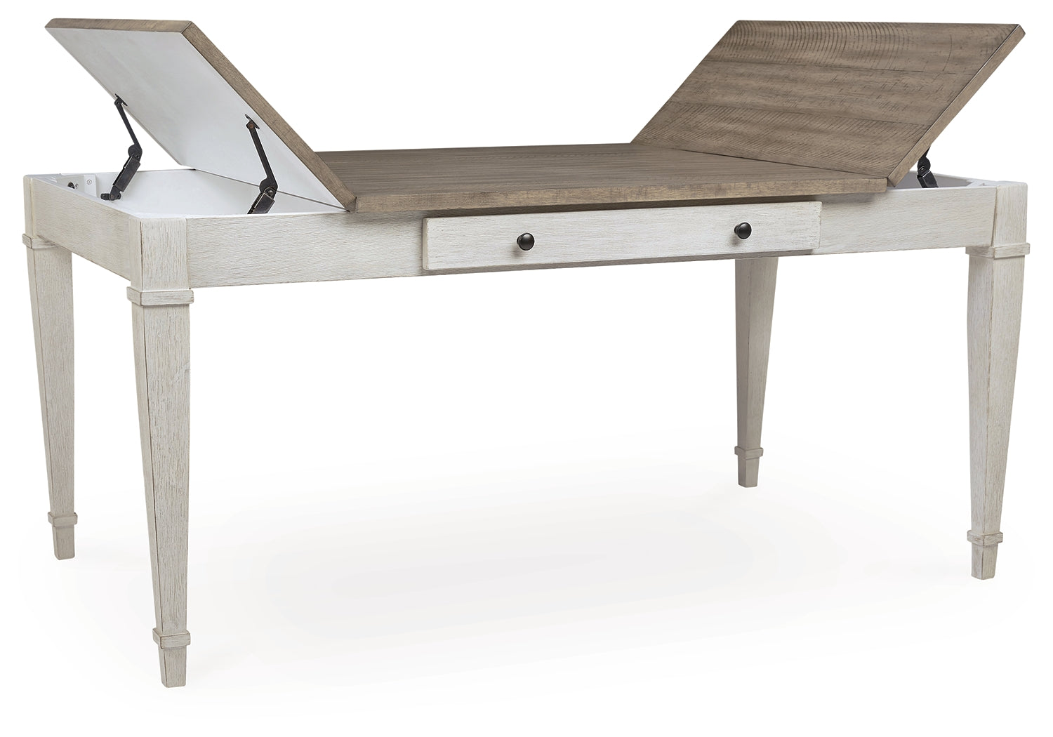 Furniture City Laplace - Ashley Furniture - Skempton Dining Room - RECT DRM Table w/Storage / White/Light Brown - D394-25
