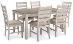 Furniture City Laplace - Ashley Furniture - Skempton Dining Room - RECT DRM Table w/Storage / White/Light Brown - D394-25