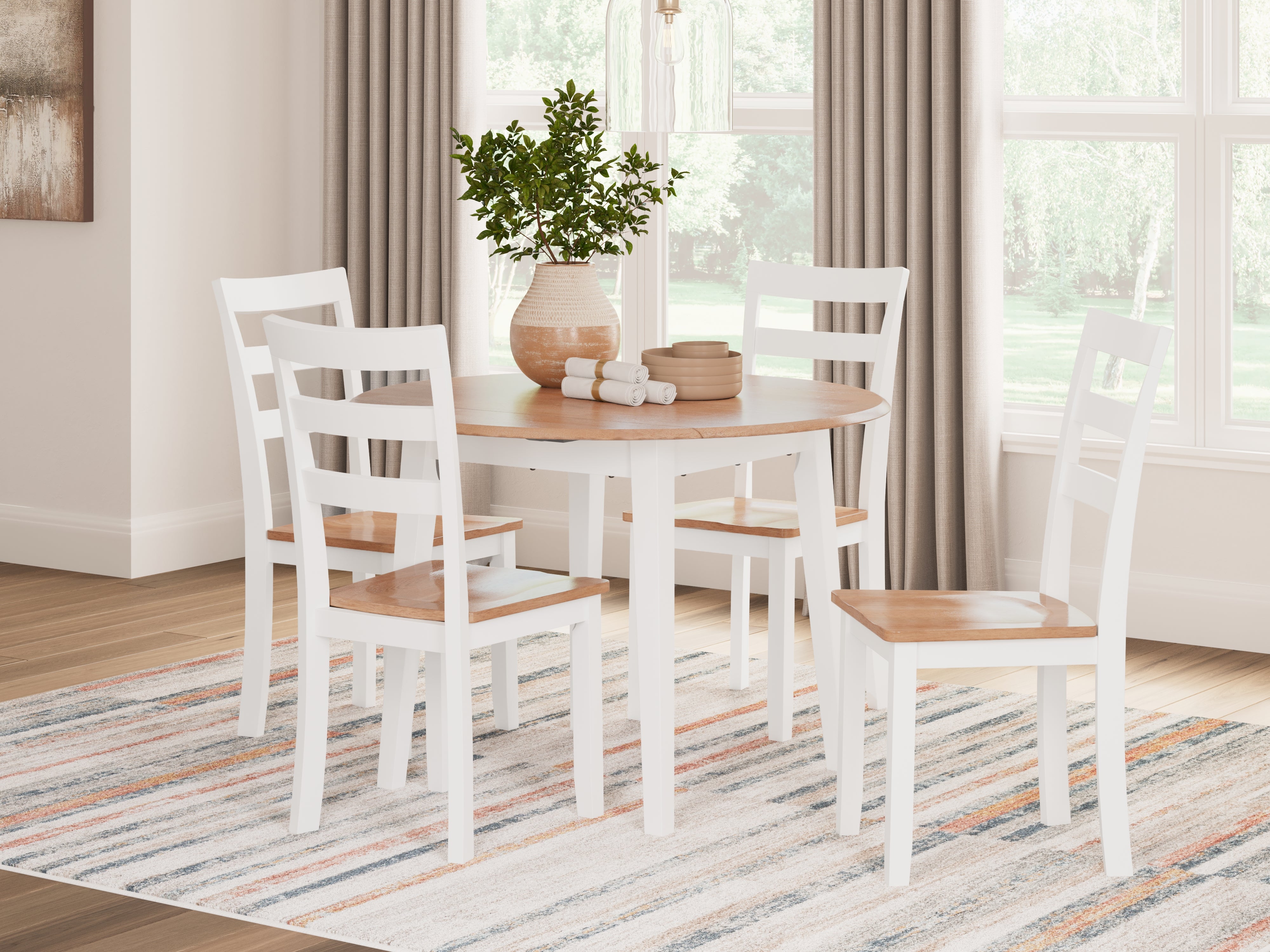 Furniture City Laplace - Ashley Furniture - Gesthaven Dining Table and 4 Chairs - Dining Table and 4 Chairs - D398D1