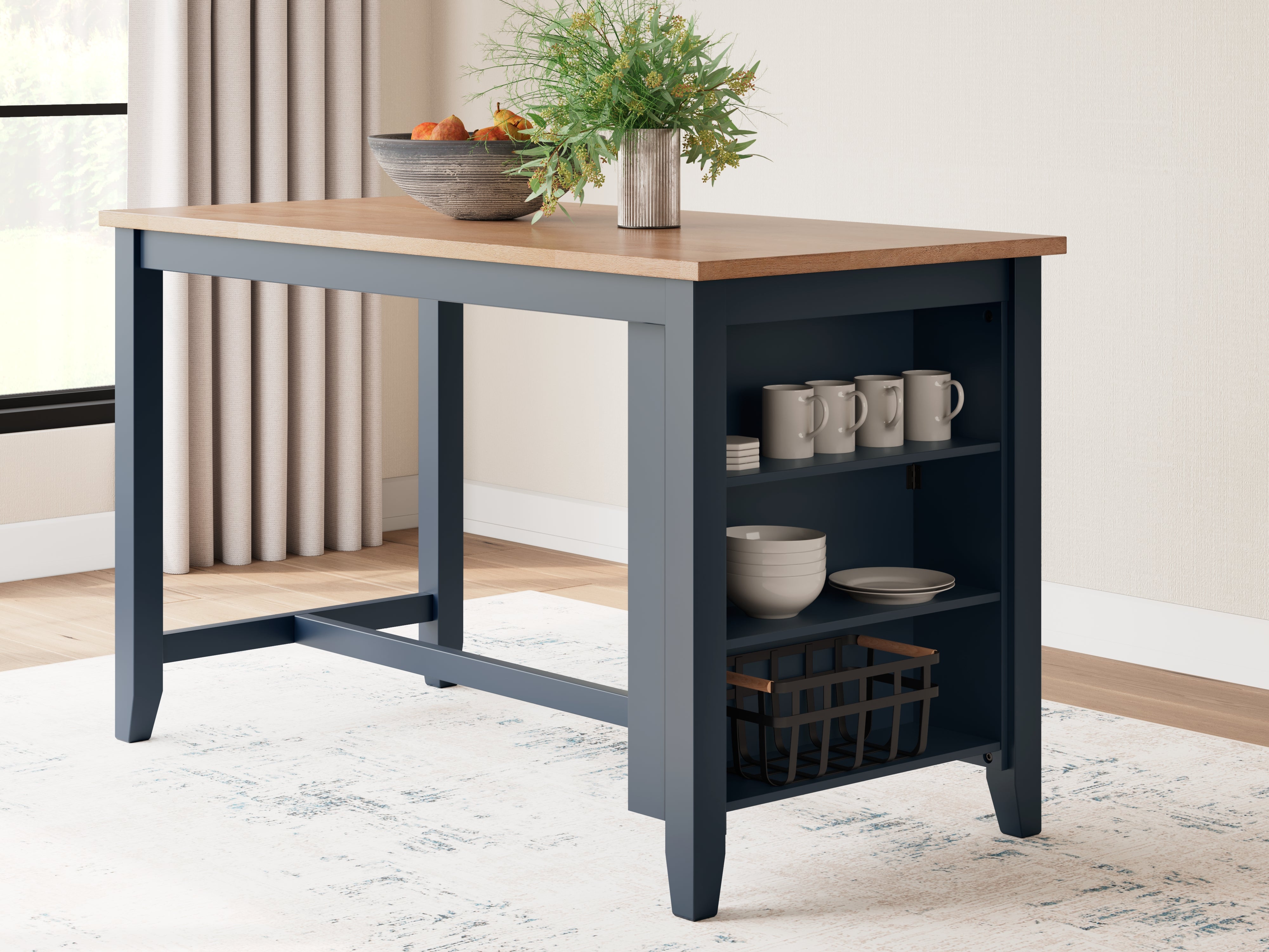Furniture City Laplace - Ashley Furniture - Gesthaven Dining Room - RECT Dining Room Counter Table - D399-13