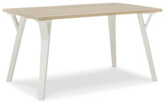 Furniture City Laplace - Ashley Furniture - Grannen Dining Room - Rectangular Dining Room Table / White/Natural - D407-25
