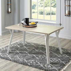 Furniture City Laplace - Ashley Furniture - Grannen Dining Room - Rectangular Dining Room Table / White/Natural - D407-25