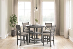 Furniture City Laplace - Ashley Furniture - Wrenning Dining Room - DRM Counter Table Set (5/CN) - D425-223