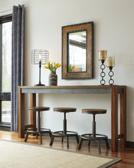 Furniture City Laplace - Ashley Furniture - Torjin Dining Room - Long Counter Table / Brown/Gray - D440-52