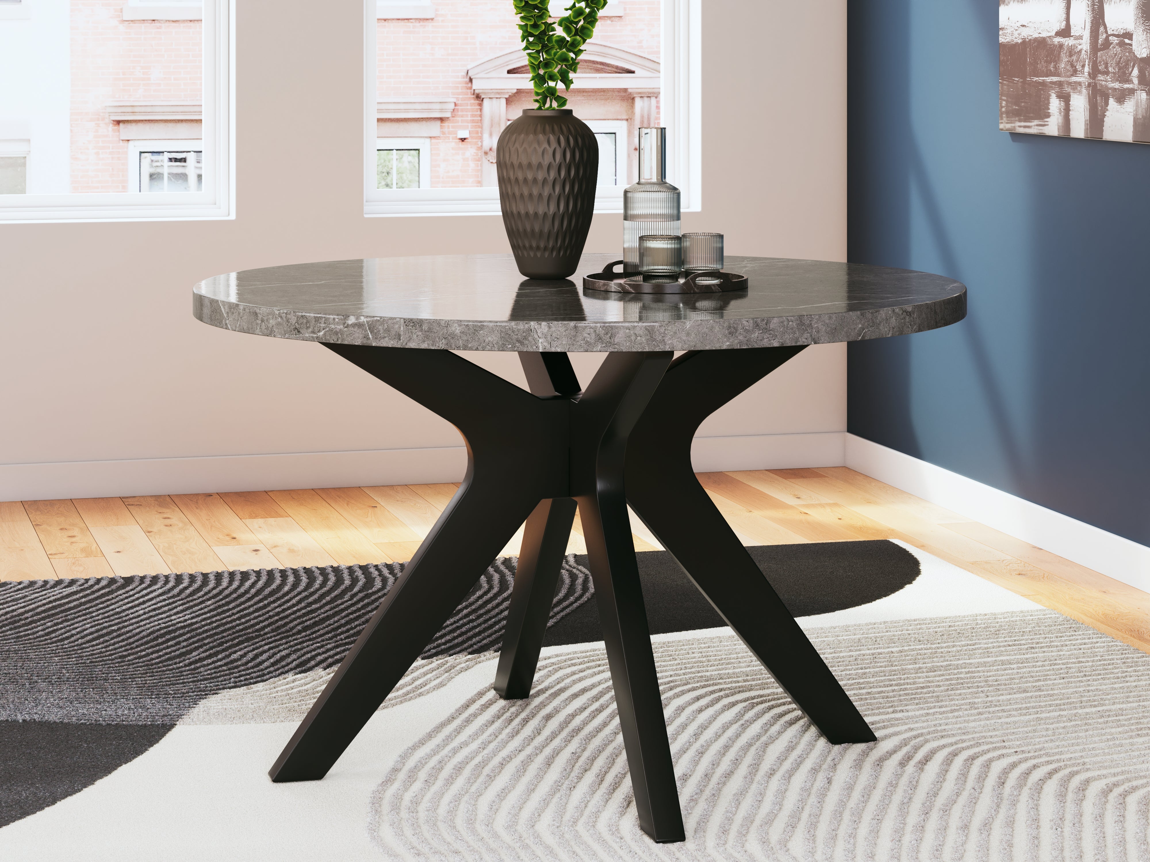 Furniture City Laplace - Ashley Furniture - Glinari Dining Room - Round Dining Room Table - D476-15