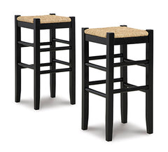 Furniture City Laplace - Ashley Furniture - Mirimyn Dining Room - Bar Height Bar Stool (Set of 2) / Black - D508-130X2