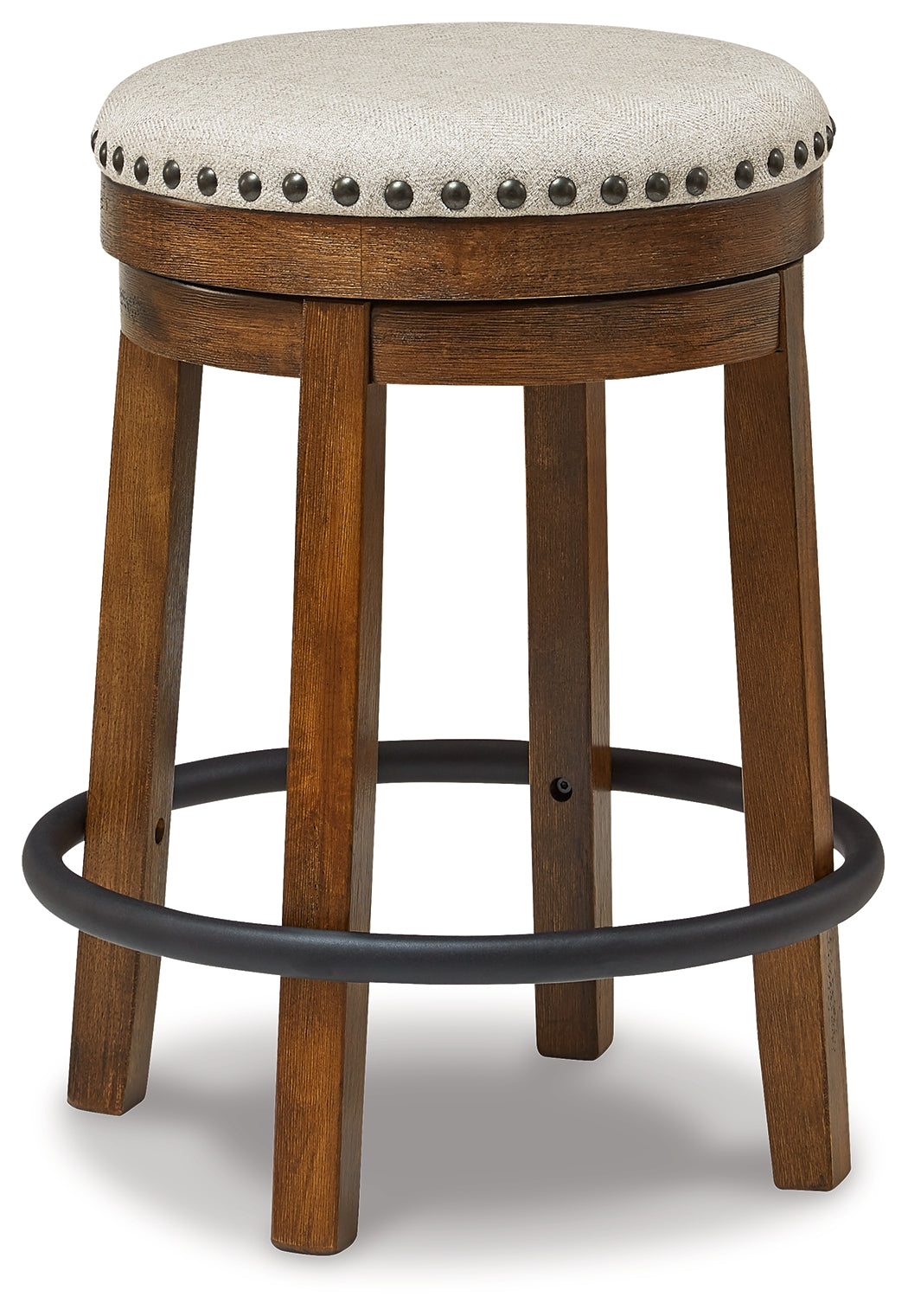 Furniture City Laplace - Ashley Furniture - Valebeck Dining Room - UPH Swivel Stool (1/CN) / Brown/Black - D546-124