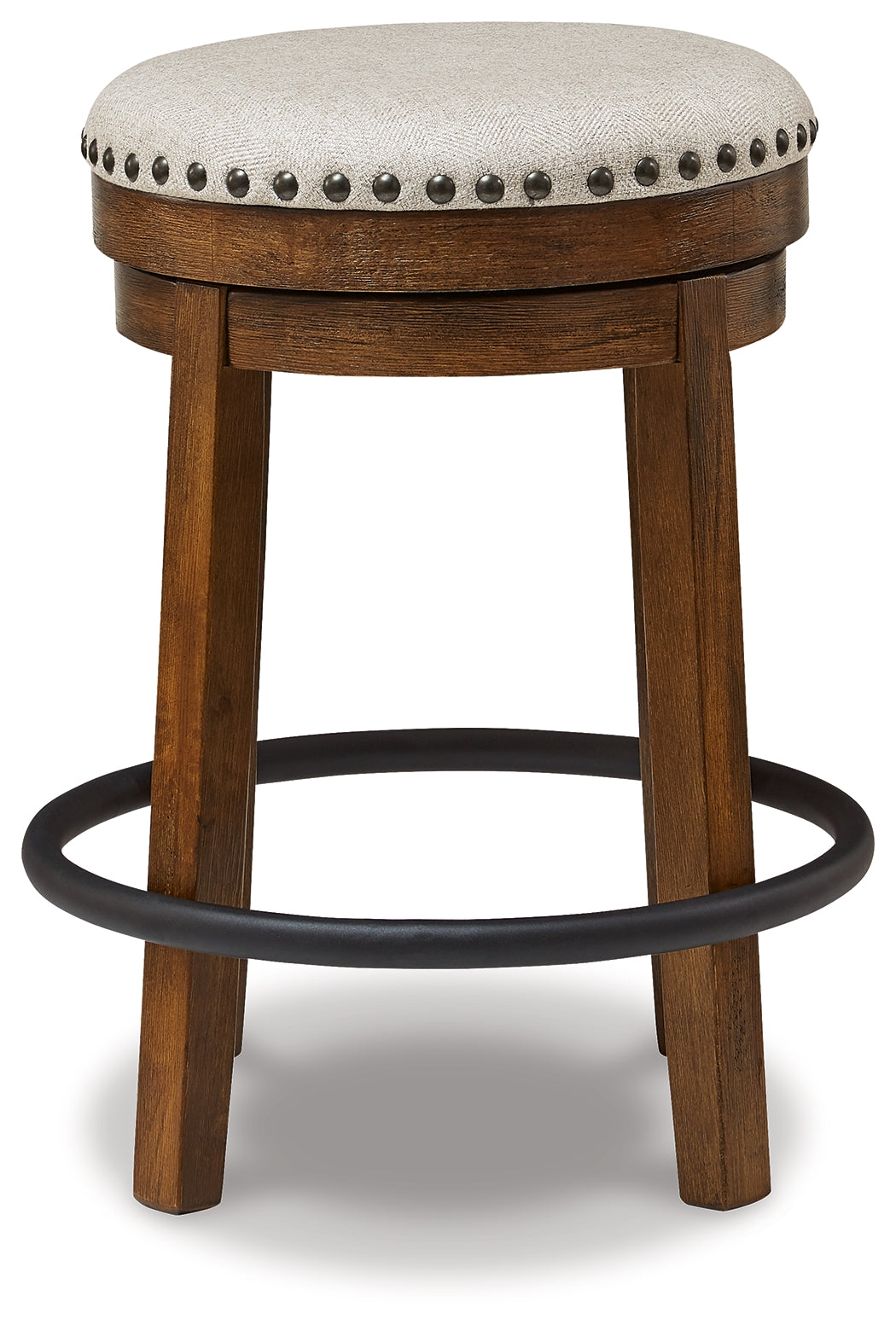 Furniture City Laplace - Ashley Furniture - Valebeck Dining Room - UPH Swivel Stool (1/CN) / Brown/Black - D546-124