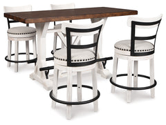 Furniture City Laplace - Ashley Furniture - Valebeck Counter Height Dining Table and 4 Barstools - Counter Height Dining Table and 4 Barstools - D546D4