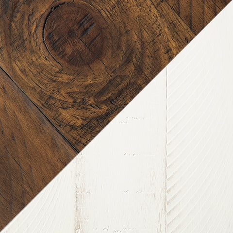 Furniture City Laplace - Ashley Furniture - Valebeck Dining Room - RECT Dining Room Counter Table / White/Brown - D546-13