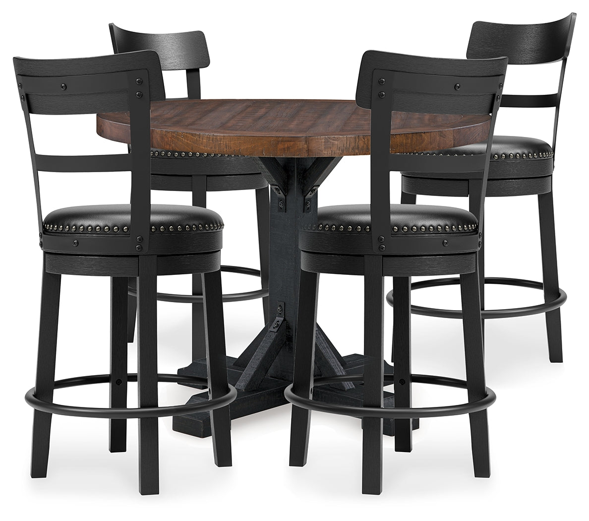 Furniture City Laplace - Ashley Furniture - Valebeck Counter Height Table and 4 Barstools - Counter Height Table and 4 Barstools - D546D25