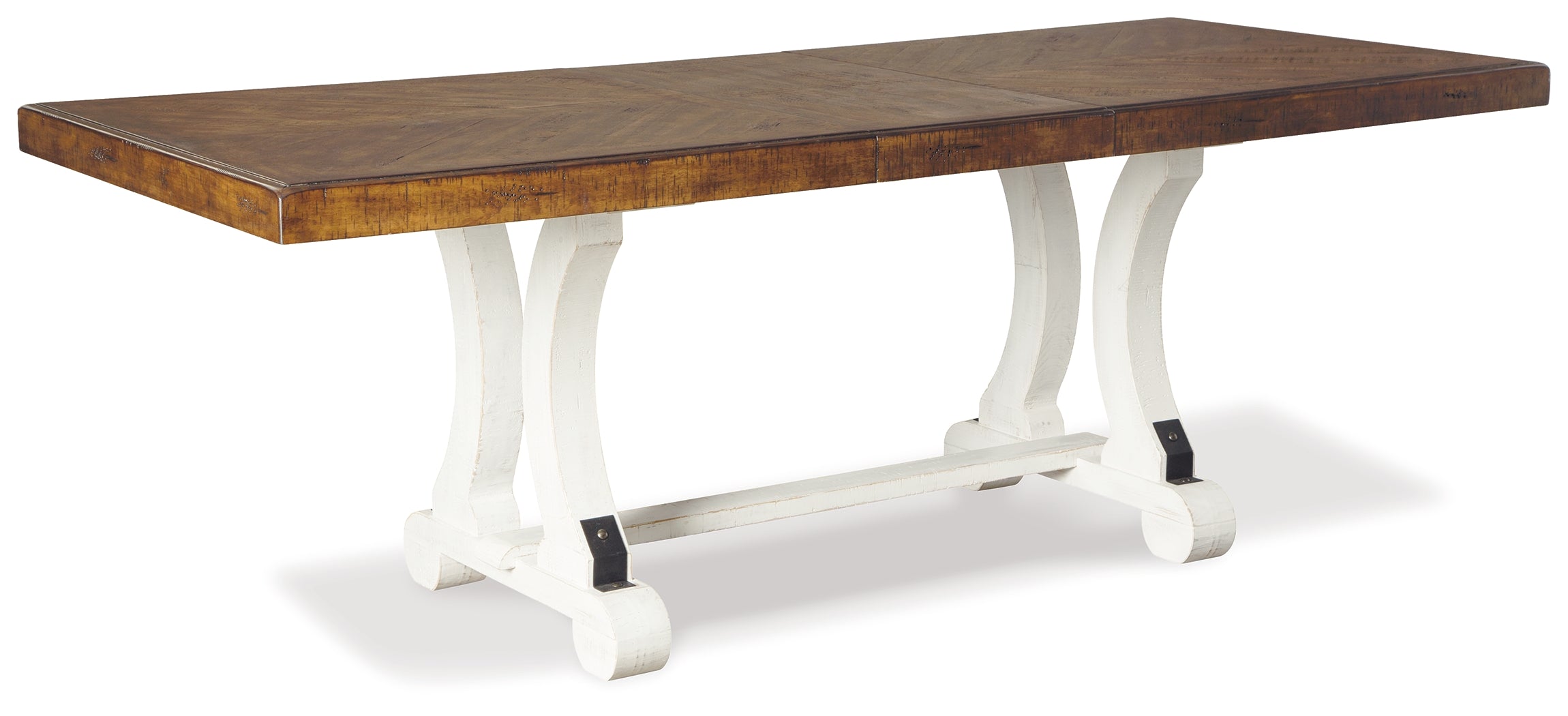 Furniture City Laplace - Ashley Furniture - Valebeck Dining Room - Rectangular Dining Room Table / White/Brown - D546-35