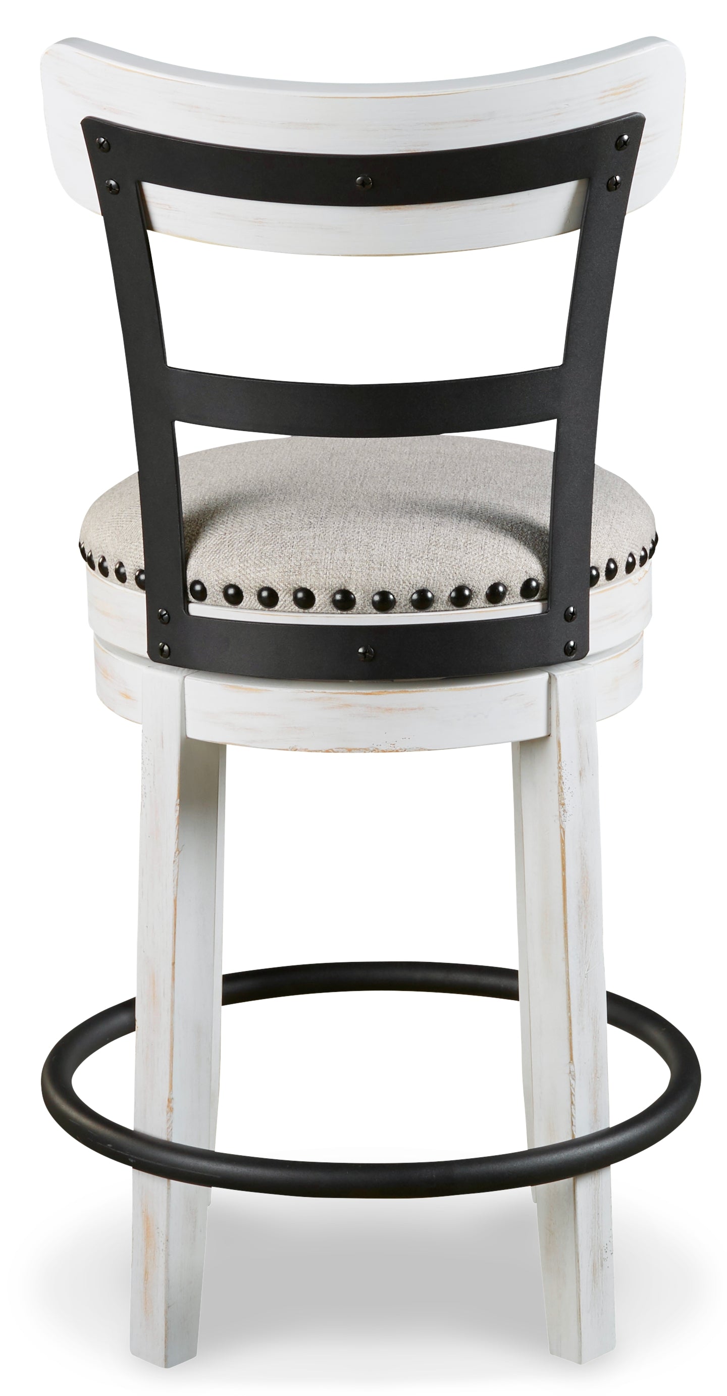 Furniture City Laplace - Ashley Furniture - Valebeck Dining Room - UPH Swivel Barstool (1/CN) / White - D546-524